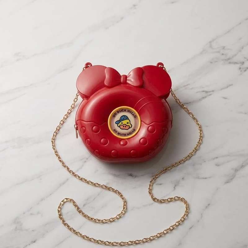 Baby Cute Round Shoulder Bag – Red