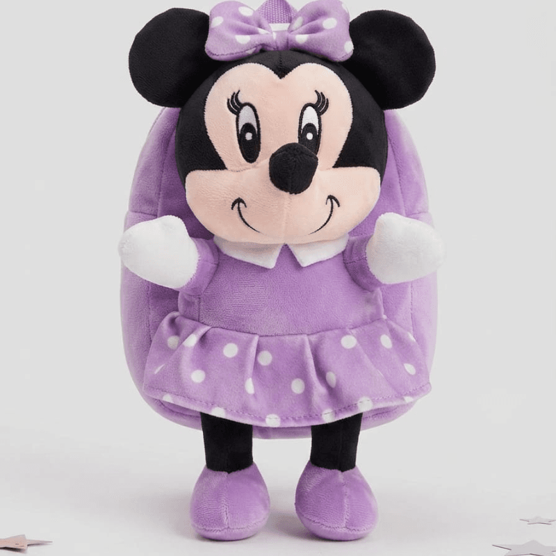 3D Purple Minnie Mouse Doll Backpack for for Girls – Purple
