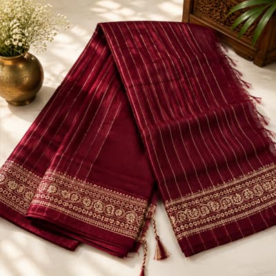 Suti Contrast – Maroon