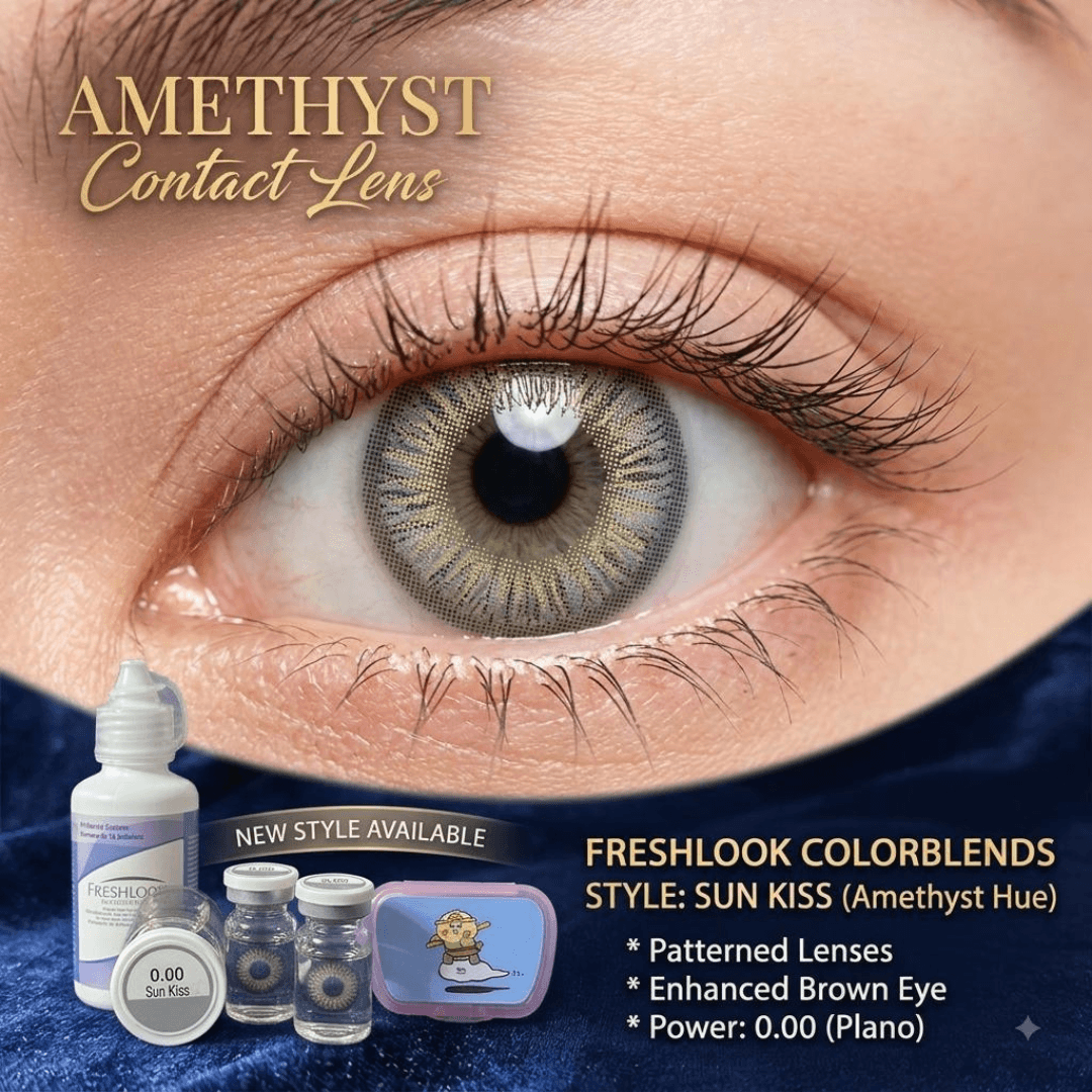 Bella Contact Lens - Sun Kiss (Amethyst Hue) - 0.00 Power