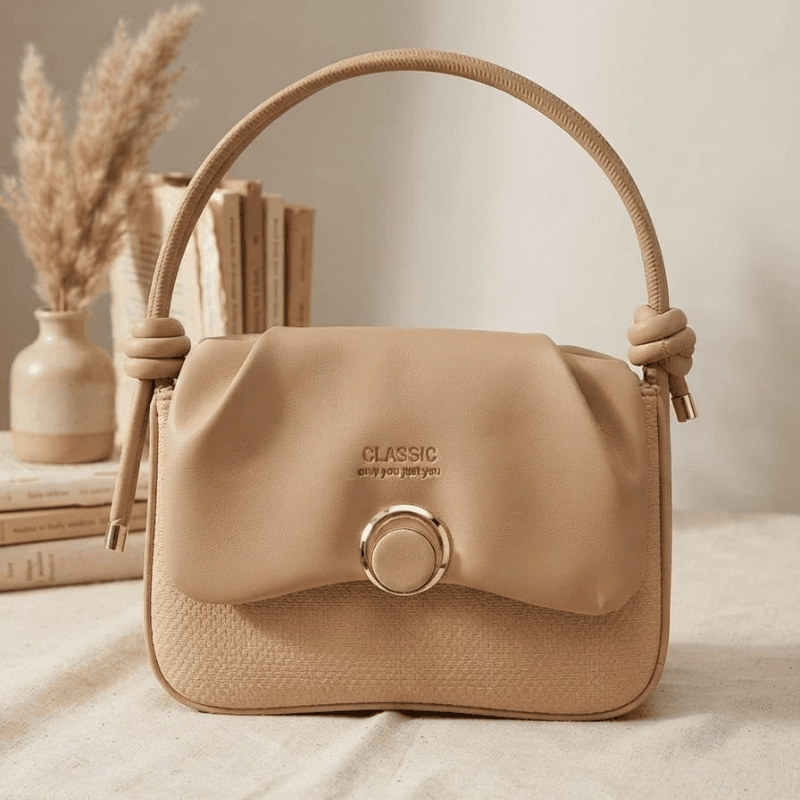 Classic Mini Handbag (Light Brown)
