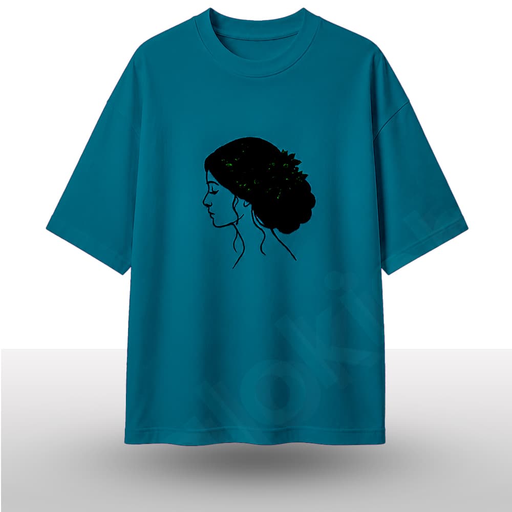 "Elegant Silhouette" Minimalist Drop Shoulder T-Shirt