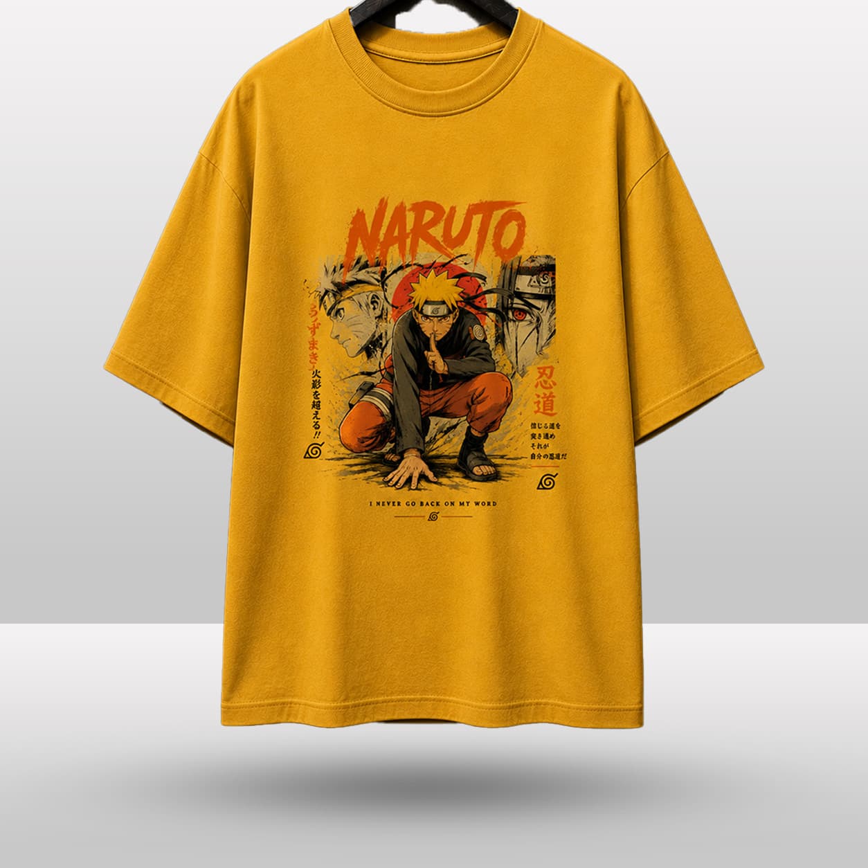 Naruto Uzumaki "Believe It!" Drop Shoulder