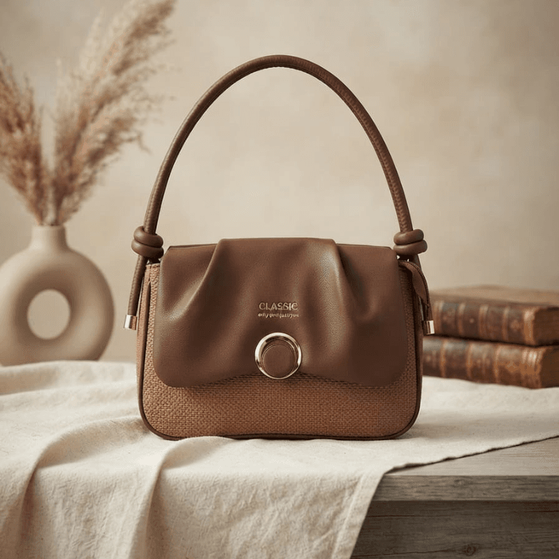 Classic Mini Handbag (Brown)