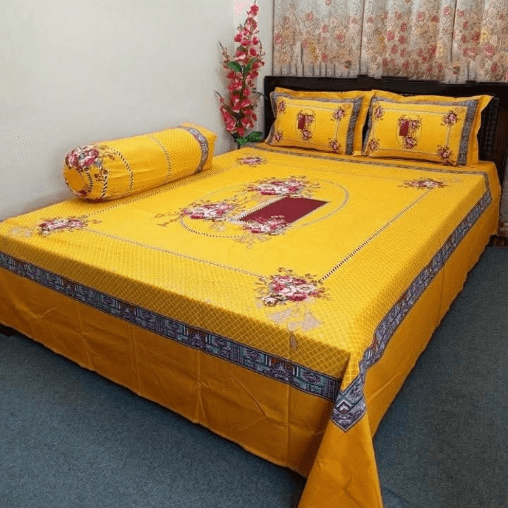 Luxury Panel Cotton Bed Sheet