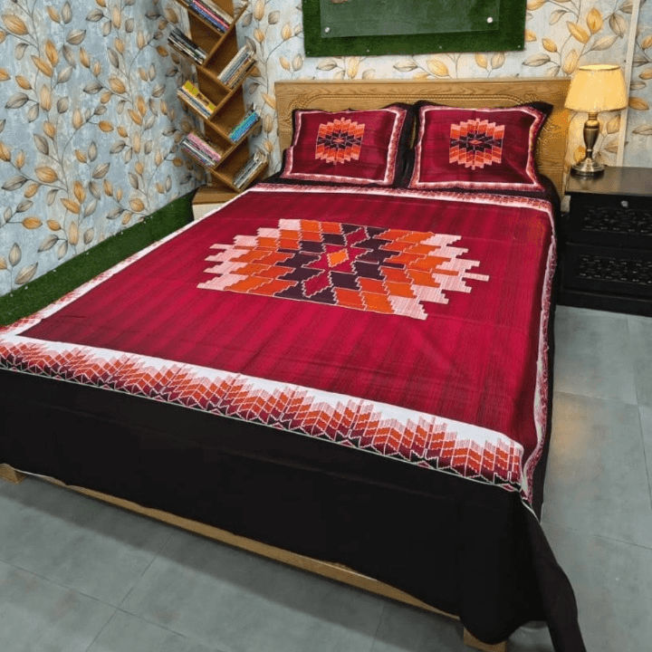 Luxury Panel Cotton Bed Sheet