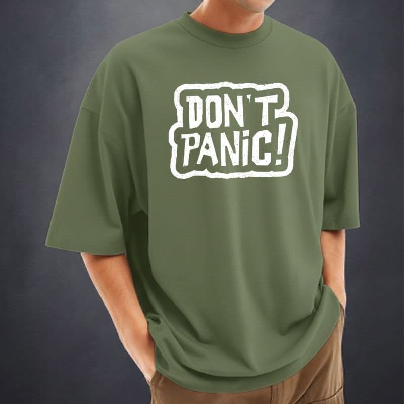 Men's Stylish Drop Shoulder (Army Green)