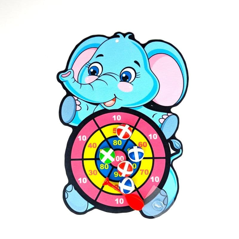 Sticky ball dart board toy