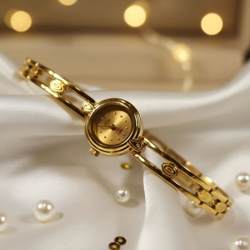 Gold super Ladies Watch Water Resistant (3 year Colour Guarantee)