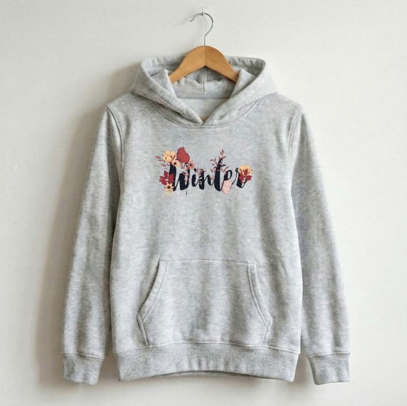 Premium Comfortable Printed Ladies Winter Hoodie