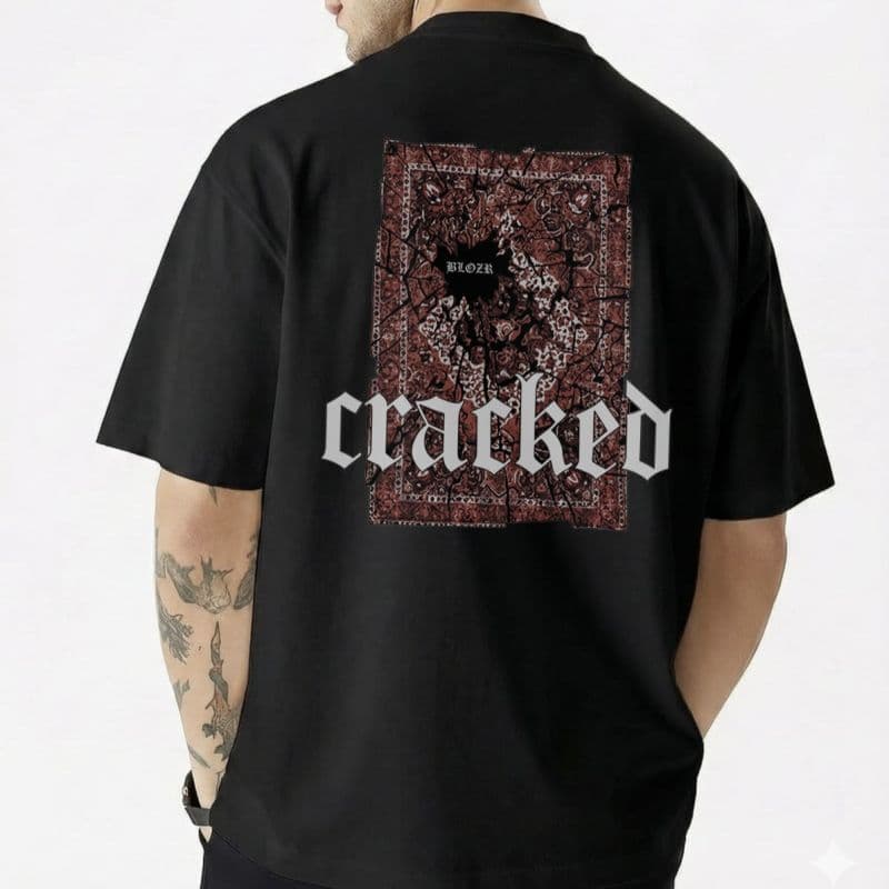 Men's Stylish Premium Drop Shoulder - Black