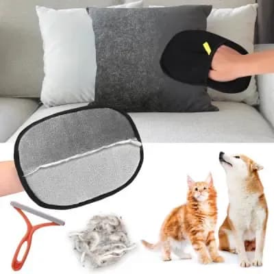Electrostatic Pet Hair Remover Gloves – Dog & Cat Hair Cleaning Tool for Sofa, Clothes, Car & Furniture