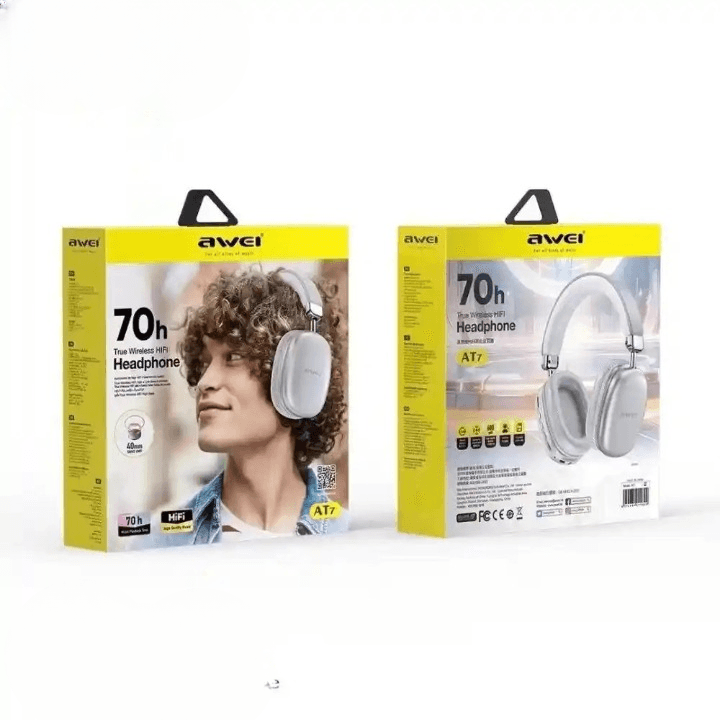Awei At7 Wireless Hi-Fi Headphone (Multi-Colour)