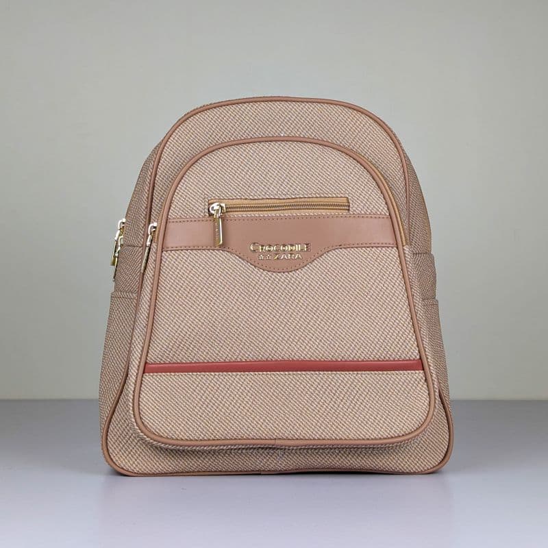 Premium Textured Synthetic Leather Backpack