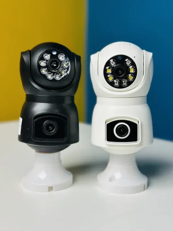 V380 E9 Dual Lens Bulb PTZ IP Camera.