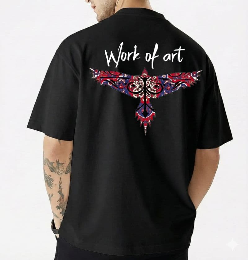 Men's Stylish Premium Drop Shoulder - Black