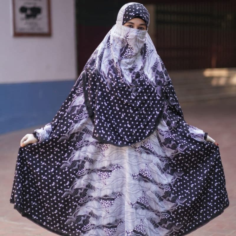 Elegant Palazzo long Khimar Set