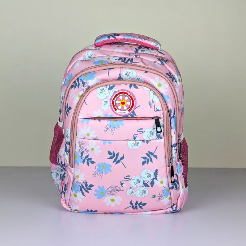 Floral Print Backpack For Kids