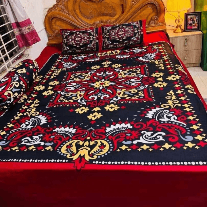 Luxury Panel Cotton Bed Sheet