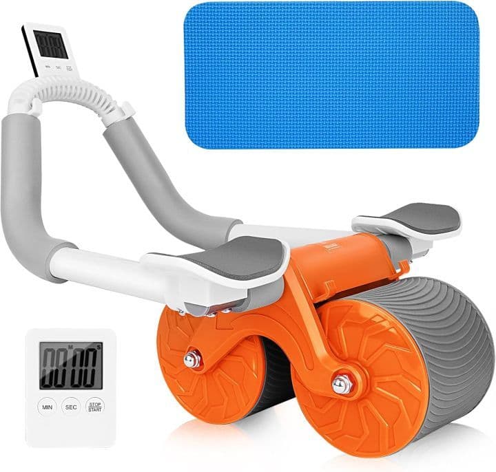 Automatic Rebound Ab Roller with Elbow Support