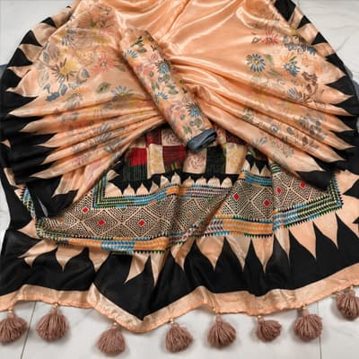 Chanderi Silk – Champagne Gold