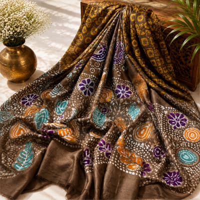 Batik Silk – Chocolate Brown