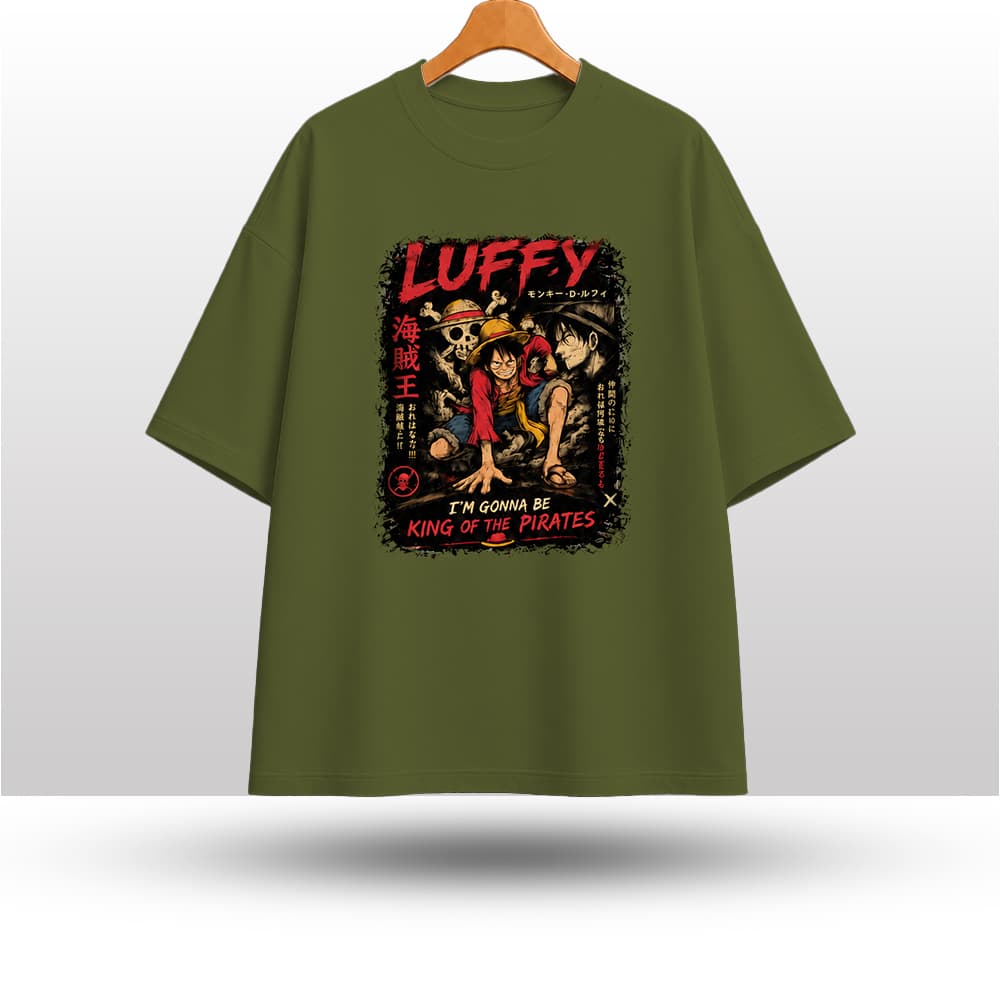 Luffy "King of the Pirates" Drop Shoulder