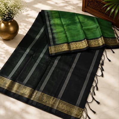 Suti Contrast – Bottle Green