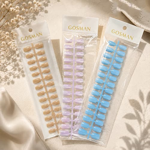 Gosman Solid Color Glossy Fake Nails Set