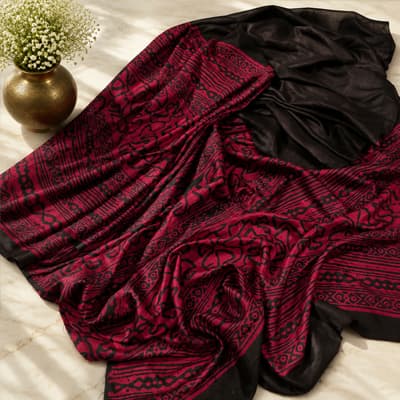 Batik Silk – Wine Red