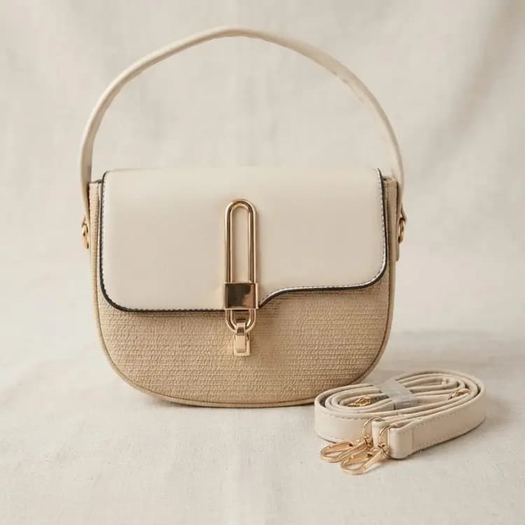 Classic Buckle  (Beige)
