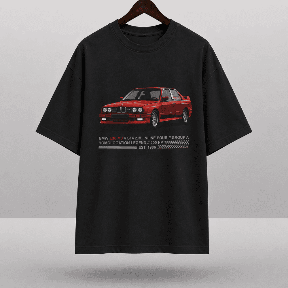 "Classic Car" Graphic Drop Shoulder T-Shirt
