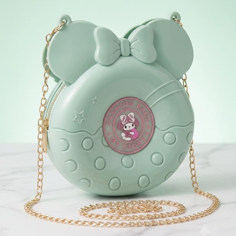 Baby Cute Round Shoulder Bag – Mint Green