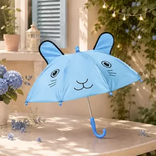 Little Blue Sky Rabbit Umbrella