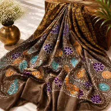 Batik Silk – Chocolate Brown
