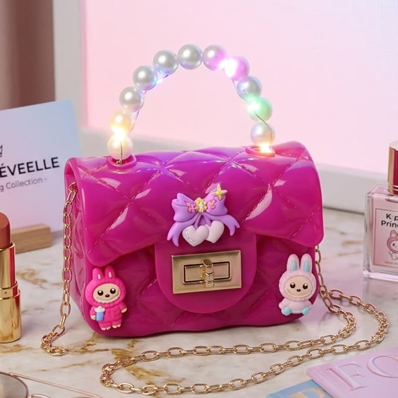 Baby LED Pearl Mini Handbag – Pink