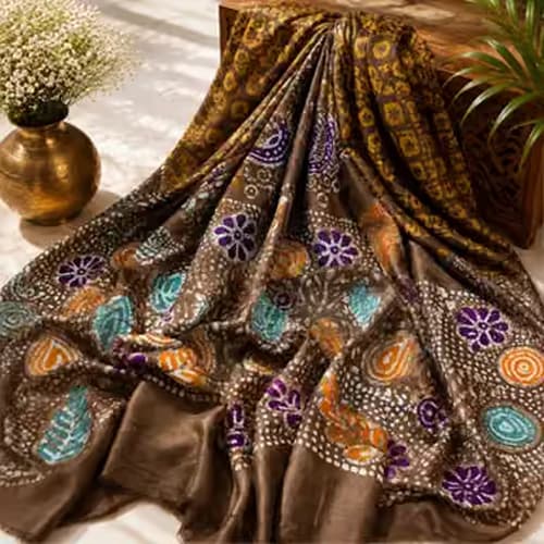 Batik Silk – Chocolate Brown