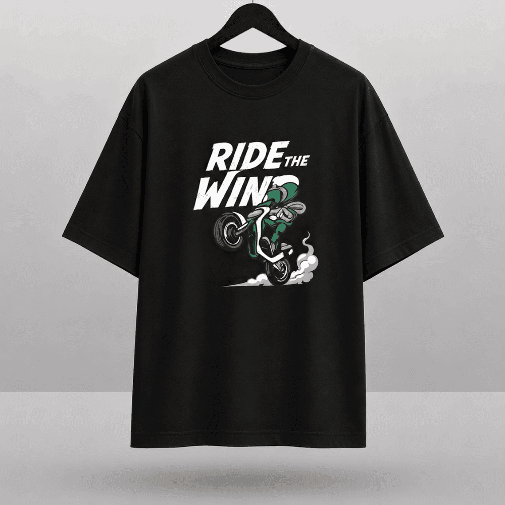 "Ride the Wind" Graphic Drop Shoulder T-Shirt