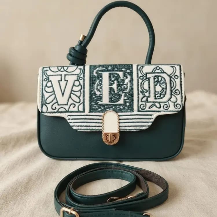 "VED" Embroidered (Green)