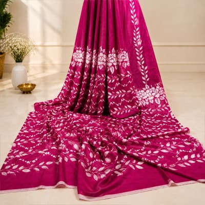 Chanderi Silk – Fuchsia Pink