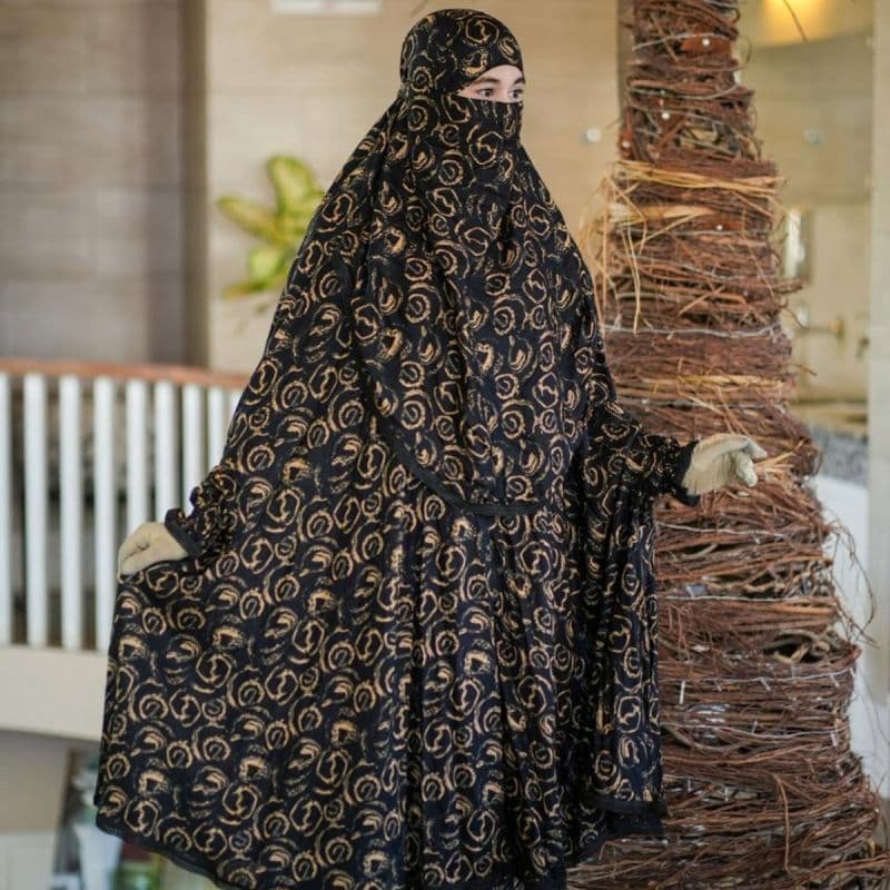 Elegant Palazzo long Khimar Set