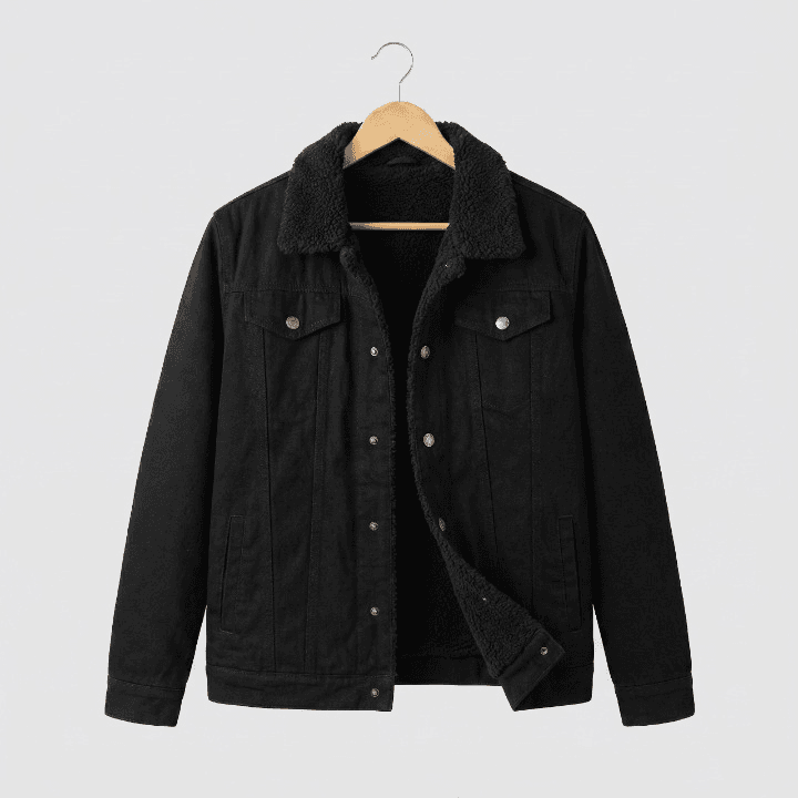 Premium Denim Sherpa Lined Jacket