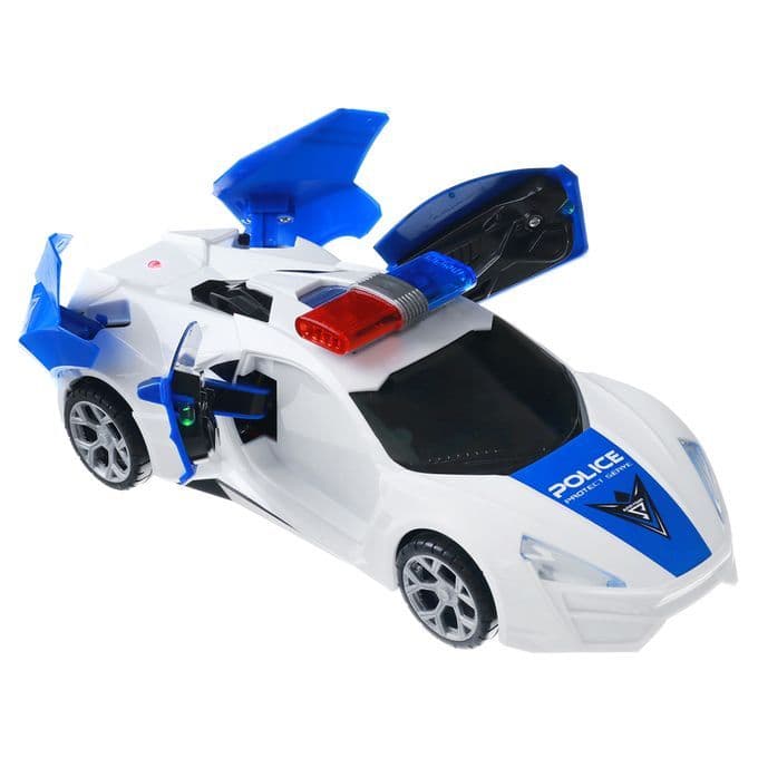 Police Car Flashing LED Light Music Sound Electric Toy