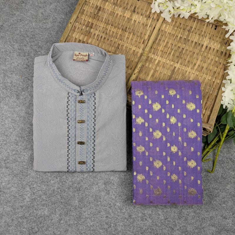 Premium Couple Set (Panjabi, Jamdani Saree)