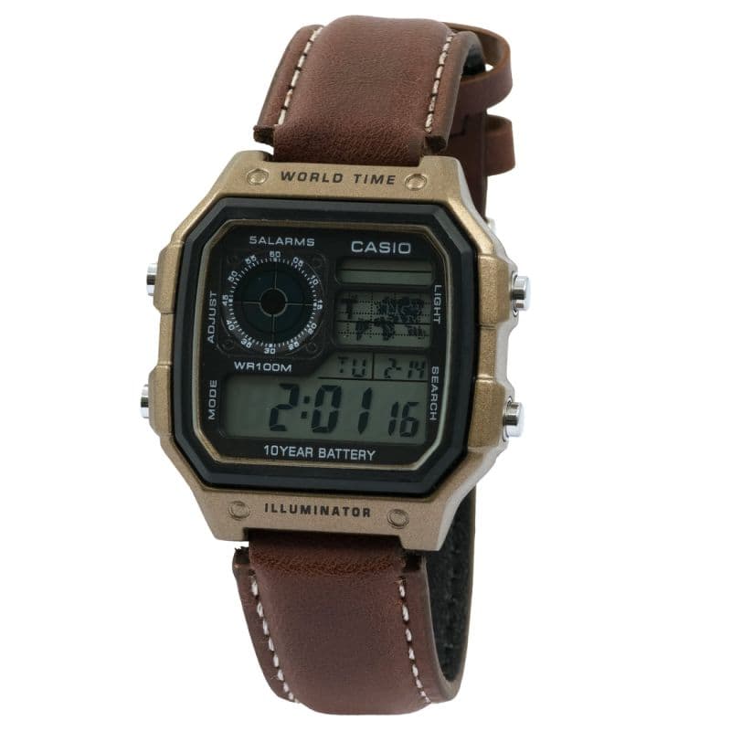 CASIO ILLUMINATOR LEATHER STRAP PREMIUM WATCH