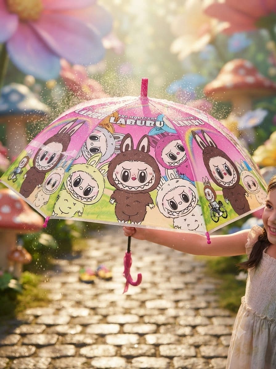 Pink Labubu Dreams Umbrella