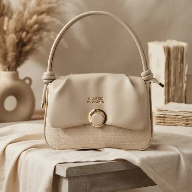 Classic Mini Handbag (Beige)