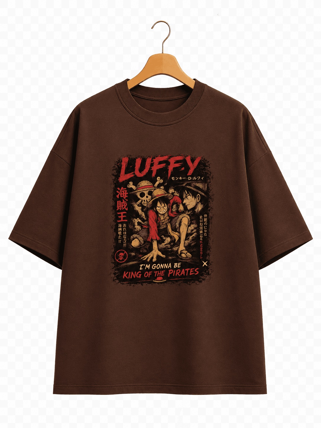 Luffy "King of the Pirates" Drop Shoulder