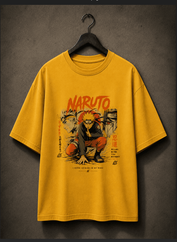 Naruto Uzumaki "Believe It!" Drop Shoulder