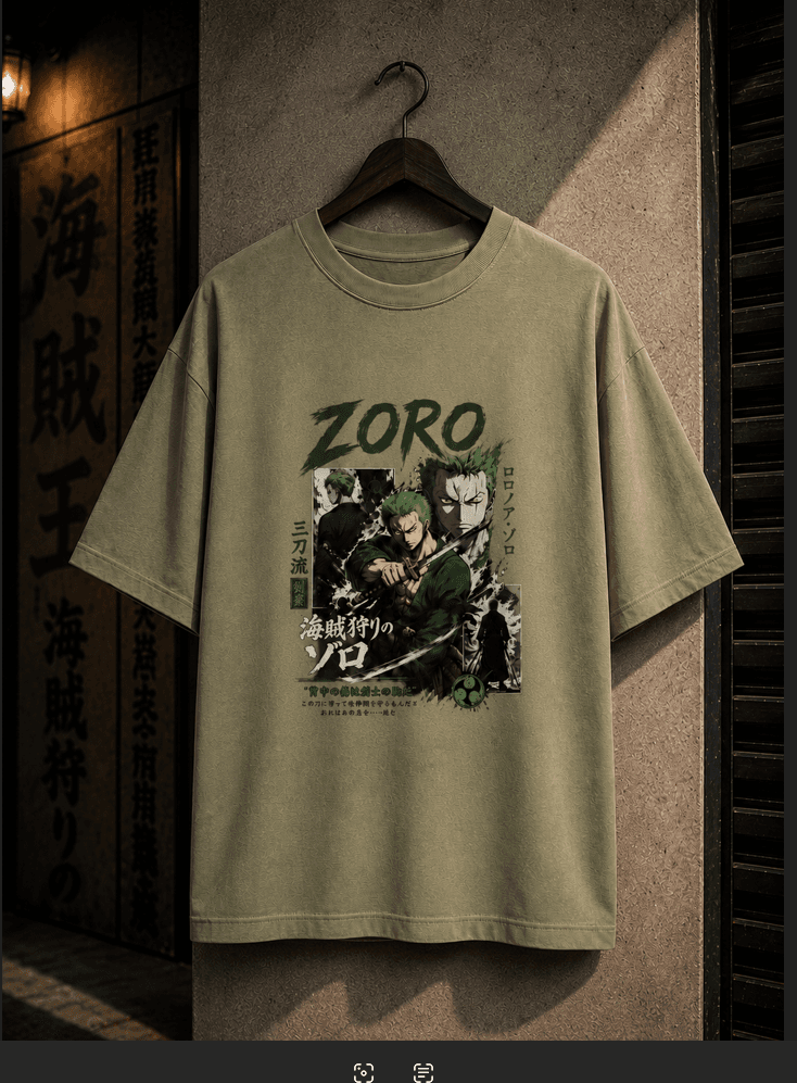 Roronoa Zoro "The Pirate Hunter" Drop Shoulder